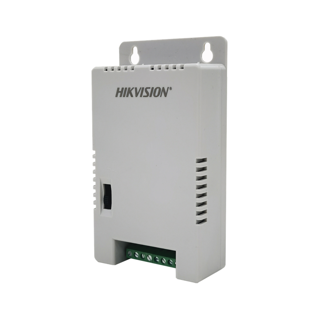 [DS-2FA1225-C4/K] Fuente de Poder Regulada 12 Vcc / 13.5 Vcc / 15 Vcc para 4 Cámaras / 4 Amp (1 Amp por Salida) / Voltaje de Entrada 90 - 130 VCA / Filtro de Ruido para Cámaras 4K / Modo para Largas Distancias