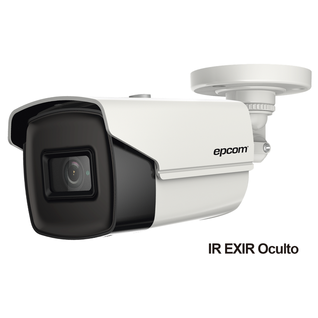 Bala TURBOHD 4K (8 Megapixeles) / Gran Angular 102º / Lente 2.8 mm / Exterior IP67 / IR EXIR 60 mts / dWDR