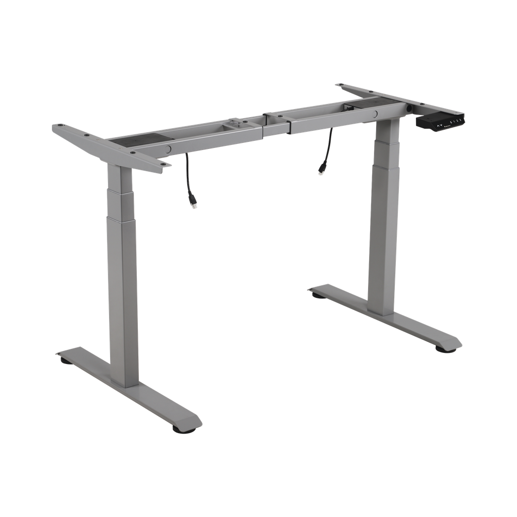 [EM33-2A3] Base de Escritorio Motorizado Profesional / Altura Ajustable 60-125cm / Estructura Estable / Funcionamiento Suave / 3 Preset de Posiciones / Color Gris / Soporta hasta 100Kg de carga