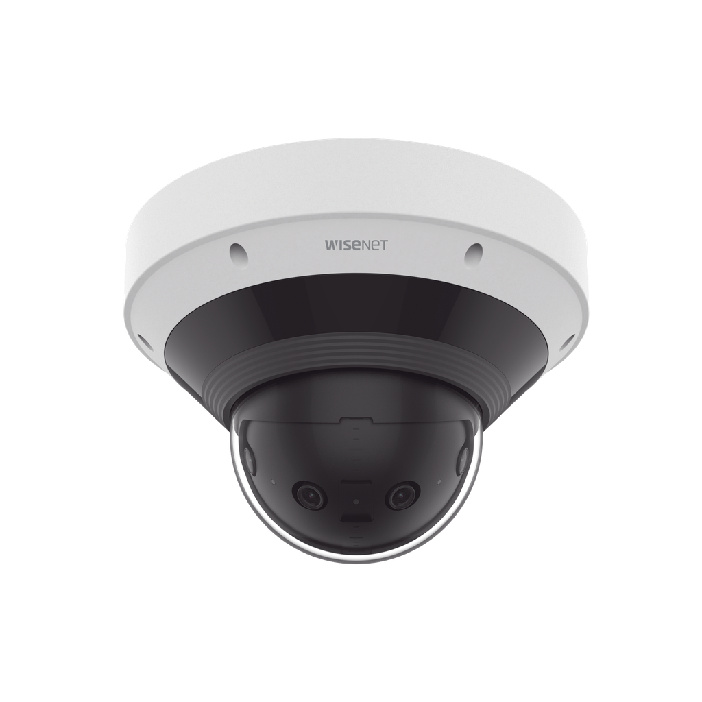 PNM-C9022RV Cámara Panorámica Multisensor 8 MP / Visión hasta 209° / Análisis con inteligencia artificial / Detección Persona-Vehículo / WiseNR II y WiseStream III / WDR 120dB / IR 20 mts / IP66 / IK10 / NEMA 4X