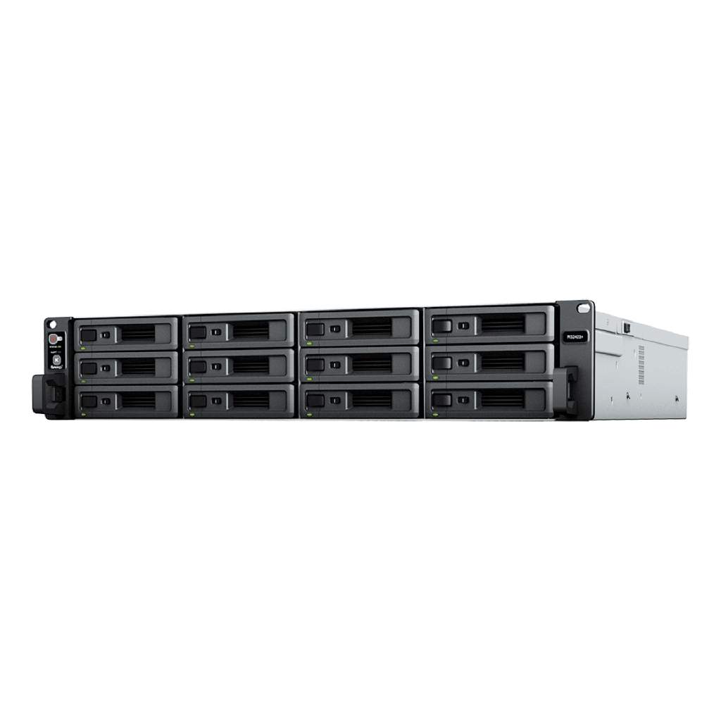 [RS2423+] Servidor de Almacenamiento RackStation RS2423RP+ | 12 Bahías | 2U | Hasta 216 TB | Rendimiento 3,500/1,700 MB/s | Expansión a 432 TB | 10GbE | Fuentes de Alimentación Duales | Alta Disponibilidad.