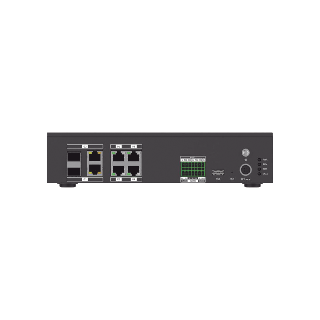 Servidor De Trafico Vehicular / 8 CH de Video /  H.265 / Interfaz Optica 2 / Hasta 4 TB HDD