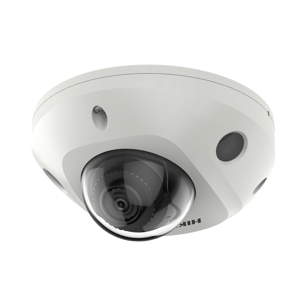 DS-2CD3566G2-IS(H) Mini Domo IP 6 Megapixel / Lente 2.8 mm / 30mts IR EXIR / Micrófono Integrado / Exterior IP67 / IK08 / PoE / DARKFIGHTER / Alarmas y Audio I/O / ONVIF / Micro SD / 4 Analíticos: AcuSense, Deteccion Facial, Conteo de Personas por Cruce y Zona