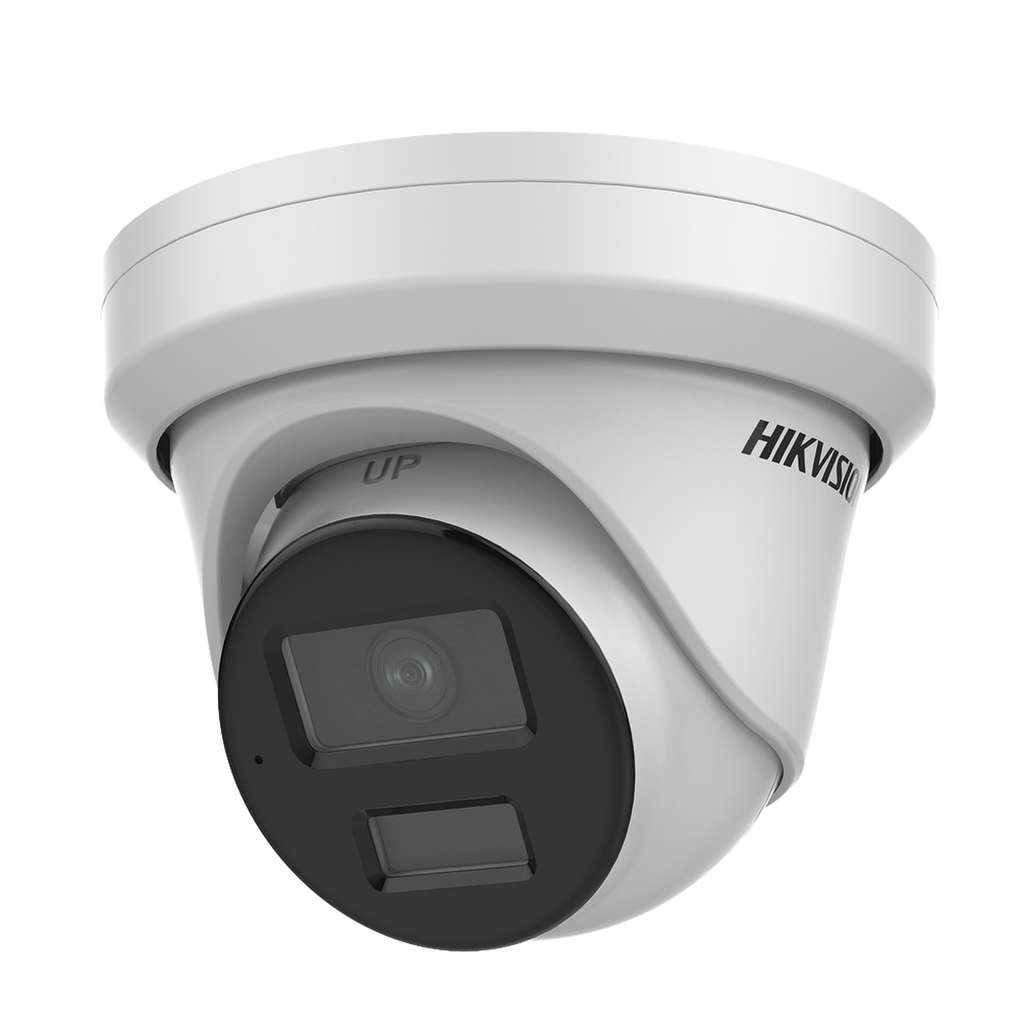 DS-2CD3386G2-IS(U)(H) Turret IP 8 Megapixel (4K) / Lente 2.8 mm / 40 mts IR / Exterior IP67 / Micrófono Integrado / DARKFHGITER / Alarmas y Audio I/O / PoE / ONVIF / Micro SD / 4 Analíticos: AcuSense, Deteccion Facial, Conteo de Personas por Cruce y Zona