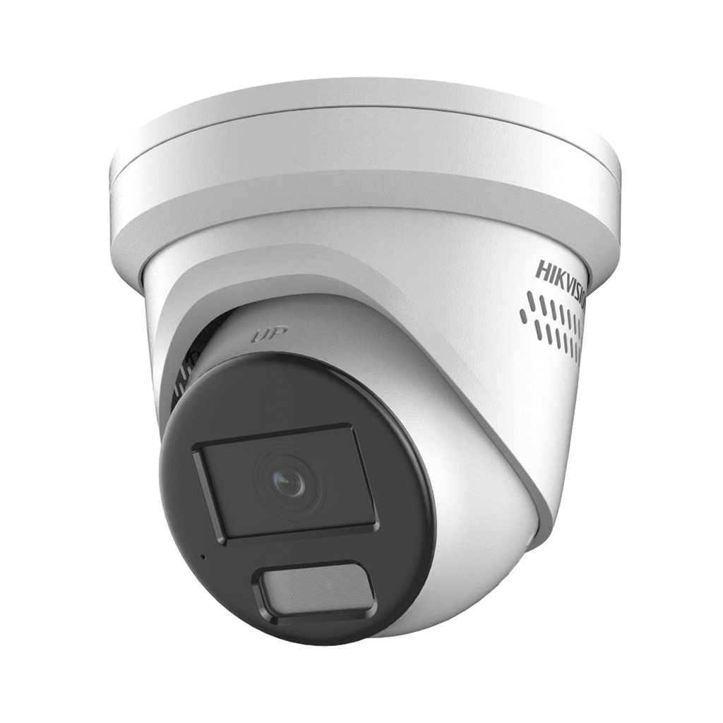 DS-2CD3346G2-ISU/SL(H) [ PROTECCIÓN ACTIVA ] Turret IP 4 Megapixel / Lente 2.8 mm / 40 mts IR / Exterior IP67 / Micrófono y Bocina Integrado (Audio de Dos Vías) / DARKFIGHTER / PoE / Luz Estroboscopica / ONVIF / Micro SD / 4 Analíticos