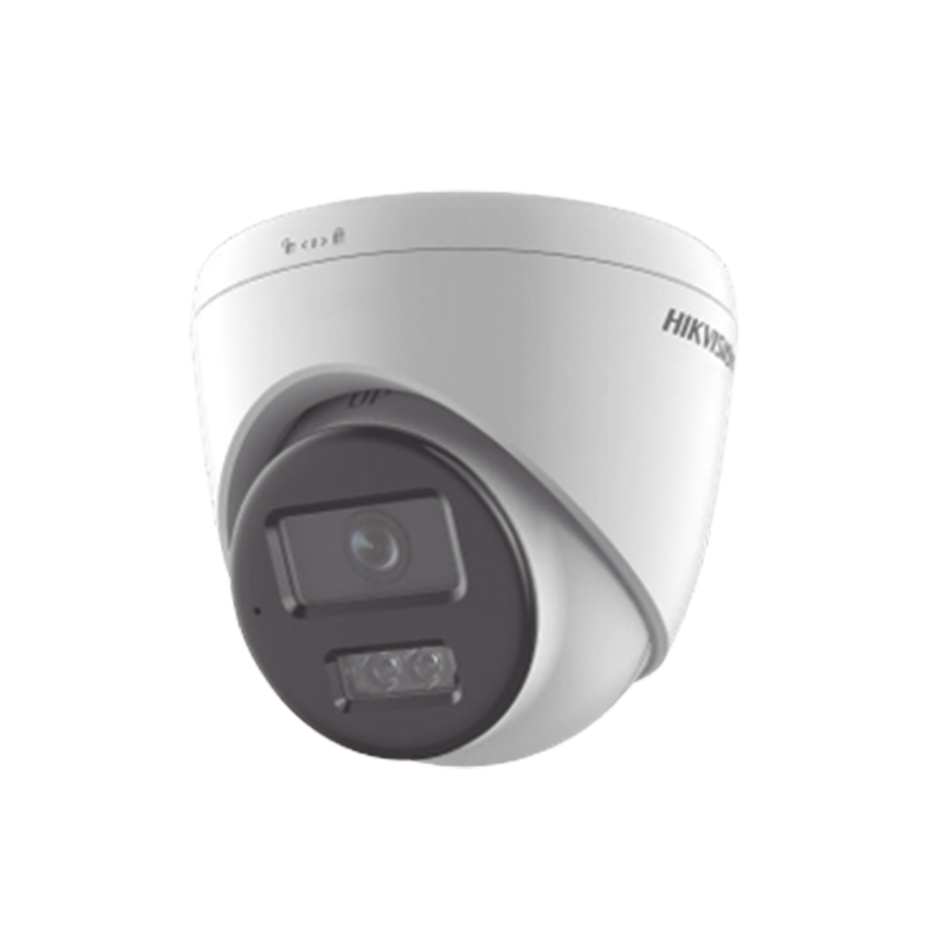 DS-2CD1363G2-LIU(F) [Dual Light] Turret IP 6 Megapixel / Lente 2.8 mm / 30 mts IR + 30 mts Luz Blanca / Micrófono Integrado / ACUSENSE Lite / Exterior IP67 / H.265 / PoE / ONVIF / Micro SD