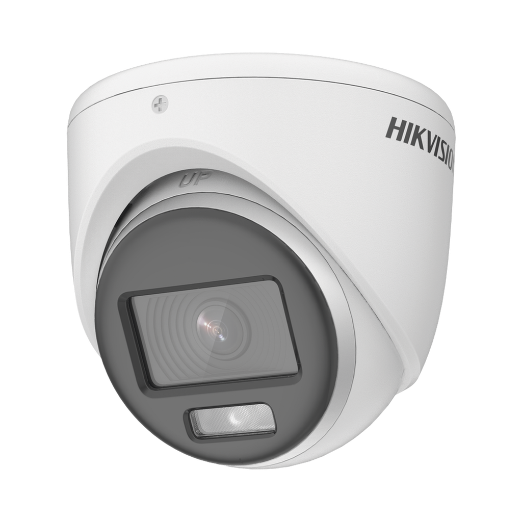 [DS-2CE70DF0T-LMFS] DS-2CE70DF0T-LMFS [Dual Light + ColorVu] Turret TURBOHD 2 Megapixel (1080p) / Lente 2.8 mm / 20 mts IR + 20 mts Luz Blanca / Gran Angular 105° / Exterior IP67 / Micrófono Integrado / dWDR / 4 Tecnologías / Metal