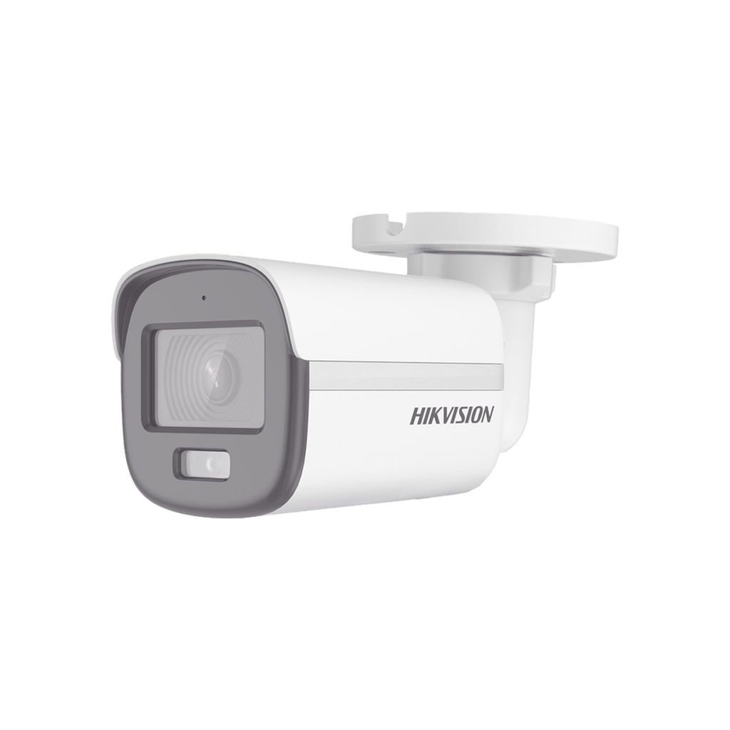 [DS-2CE10DF0T-LFS] [Dual Light + ColorVu] Bala TURBOHD 2 Megapixel (1080p) / Lente 2.8 mm / 20 mts IR + 20 mts Luz Blanca / Gran Angular 105° / Exterior IP67 / Micrófono Integrado / dWDR / 4 Tecnologías