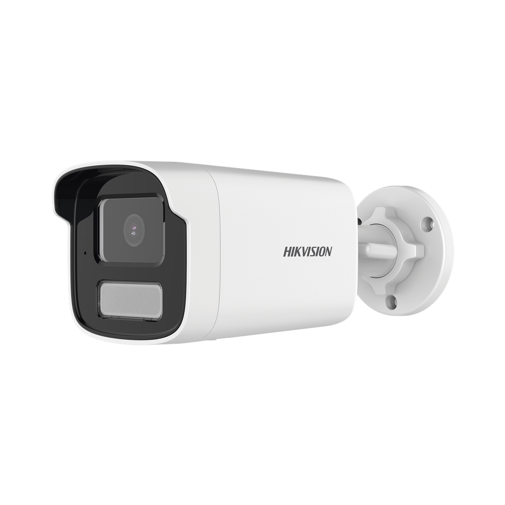DS-2CD1T83G2-LIU(F) [Dual Light] Bala IP 8 Megapixel  (4K) / Lente 4 mm / 50 mts IR + 50 mts Luz Blanca / Micrófono Integrado / ACUSENSE Lite / Exterior IP67 / H.265 / PoE  / Micro SD
