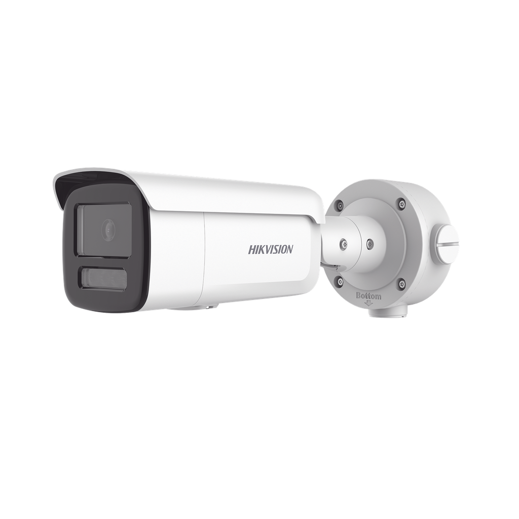 [DS-2CD3T46G2H-LIS] Bala IP 4 Megapixel / Lente 4 mm / Dual Light (60 mts IR + 60 mts Luz Blanca ) / Darkfighter S / Exterior IP67  / WDR 130 dB / 4 Analíticos: AcuSense, Deteccion Facial, Conteo de Personas por Cruce y Zona