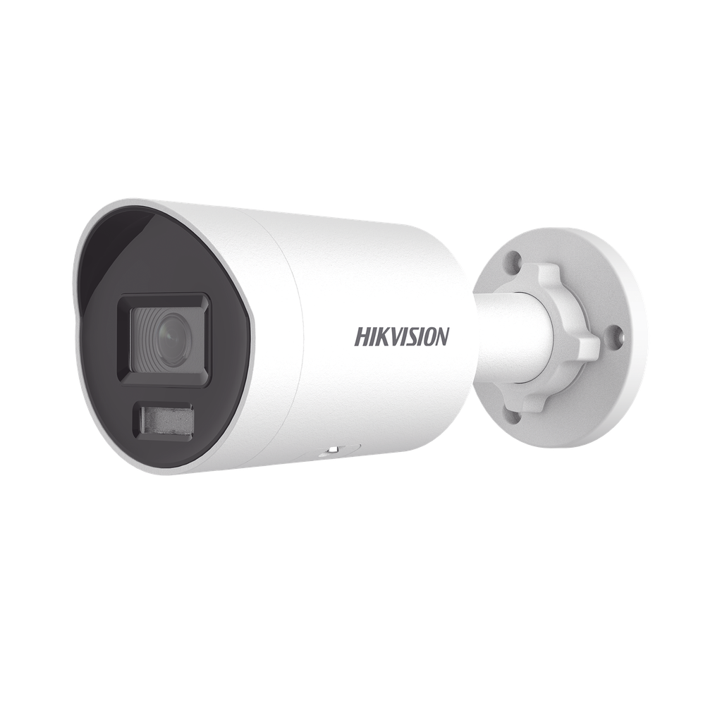 [DS-2CD3046G2H-LIU] Bala IP 4 Megapixel / Lente 2.8 mm /  Dual Light (40 mts IR + 40 mts Luz Blanca) / Darkfighter S / Microfono Integrado /  Exterior IP67 / WDR 130 dB / 4 Analíticos: AcuSense, Deteccion Facial, Conteo de Personas por Cruce y Zona