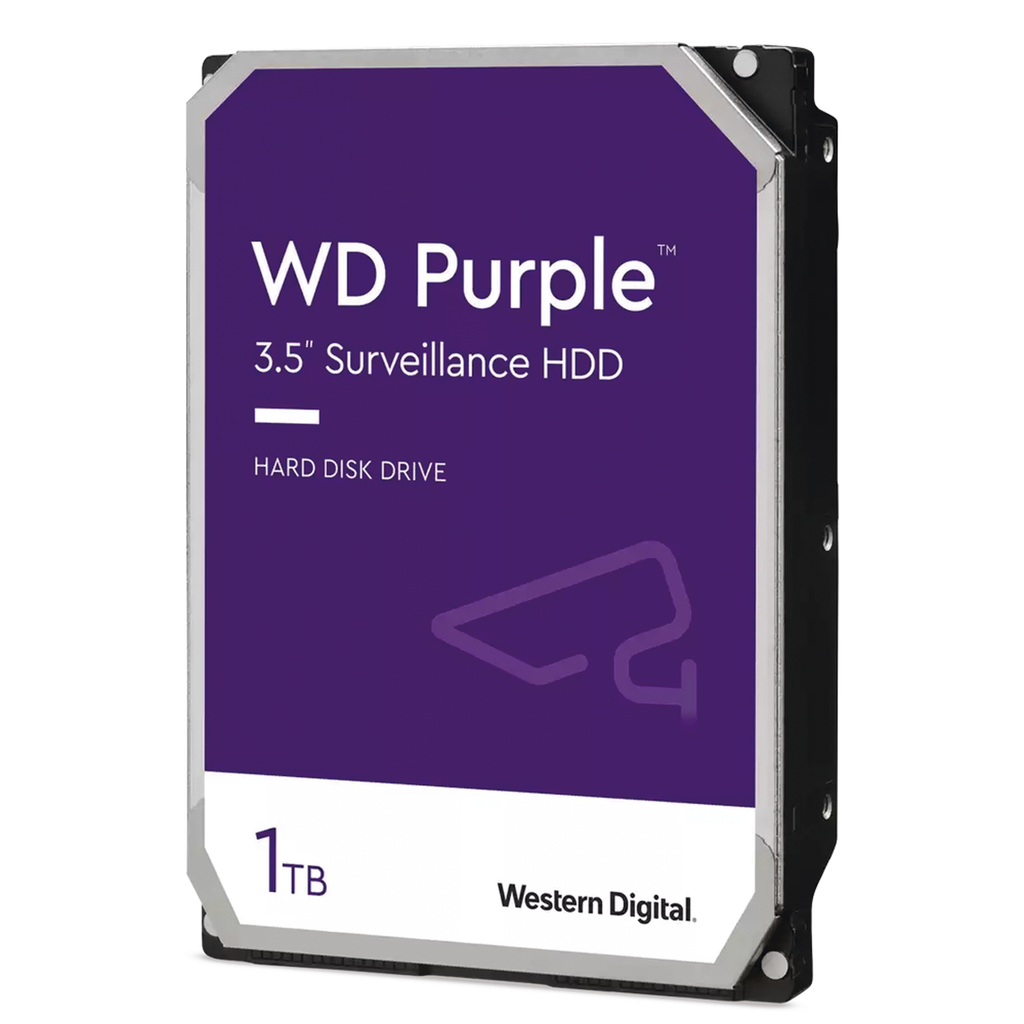 WESTERN WD11PURZ - Disco Duro de 1TB Purple/ Especial Para Videovigilancia/ Trabajo 24/7/ Interface: Sata 6 Gb/s/ Hasta 64 Cámaras/ Hasta 8 Bahías de Discos Duros/ 3 Años de Garantía #VIVA