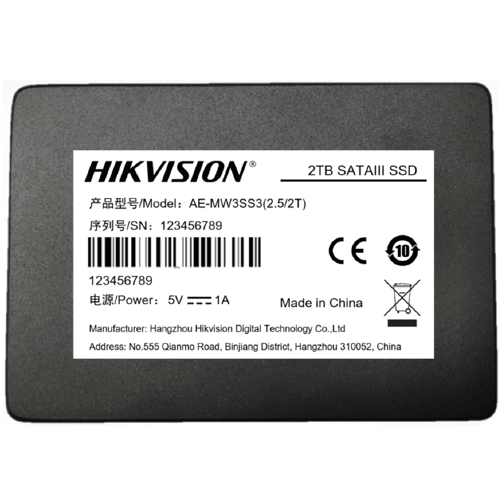 [AE-MW3SS3(2.5/512G)] Unidad de Estado Solido (SSD) 512 GB / Especializado para Videovigilancia móvil / Alto Performance / Uso 24/7 / Compatible con Todos los mDVR