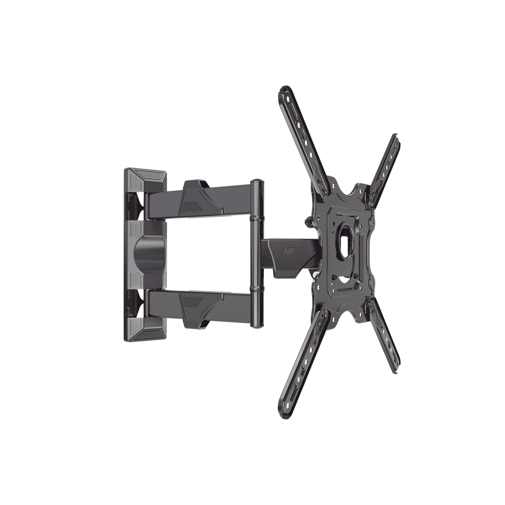 [P4-NB] Montaje de Pared Articulado para Monitor de 32-55 / Soporta hasta 27.2 Kg / Vesa 400 x 400 / 100 x 100 / Acero / Separación a Pared de 5 cm a 40 cm