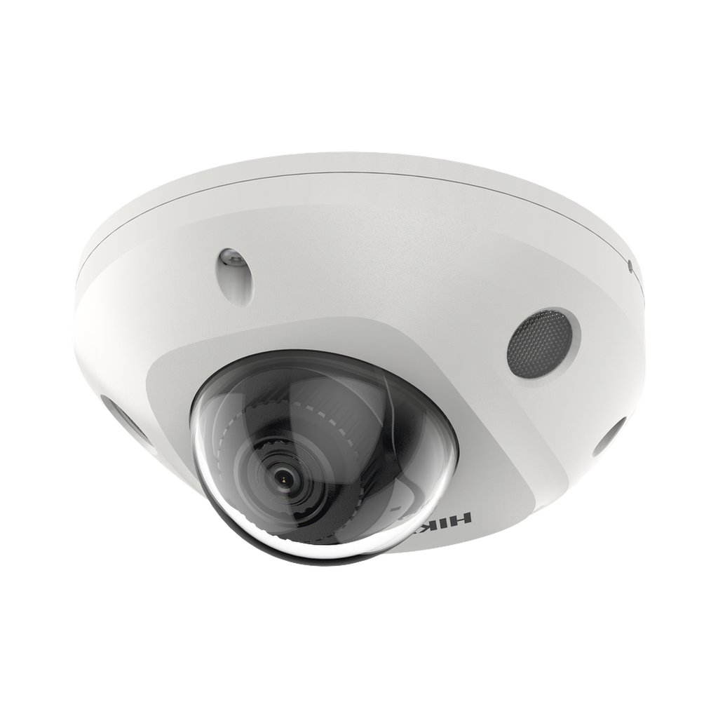 DS-2CD3546G2-IS(H) Mini Domo IP 4 Megapixel / Lente 2.8 mm / 30mts IR EXIR / Micrófono Integrado / Exterior IP67 / IK08 / PoE / DARKFIGHTER / Alarmas y Audio I/O / ONVIF / Micro SD / 4 Analíticos: AcuSense, Deteccion Facial, Conteo de Personas por Cruce y Zona