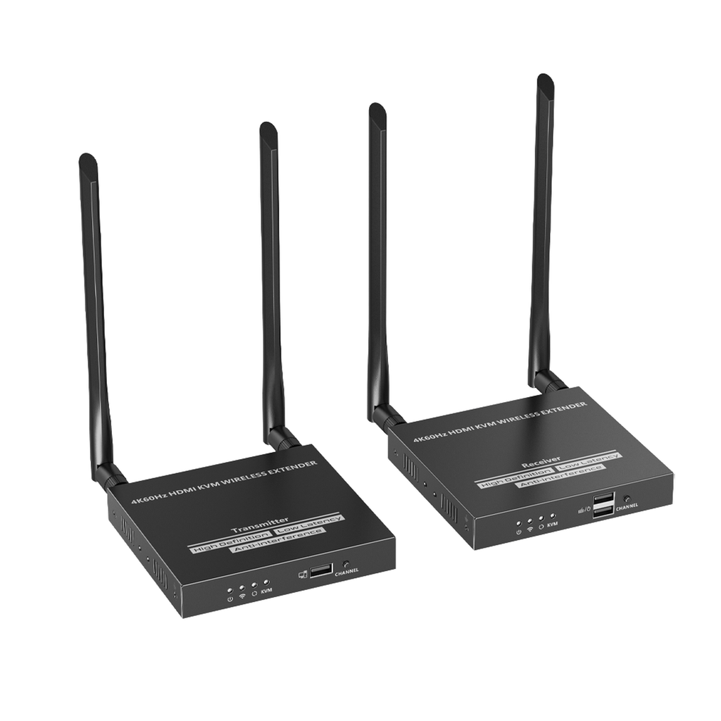 Kit Extensor Inalámbrico | 4K@60Hz | Transmisión hasta 50m | Transferencia IR | Emparejamiento SSID