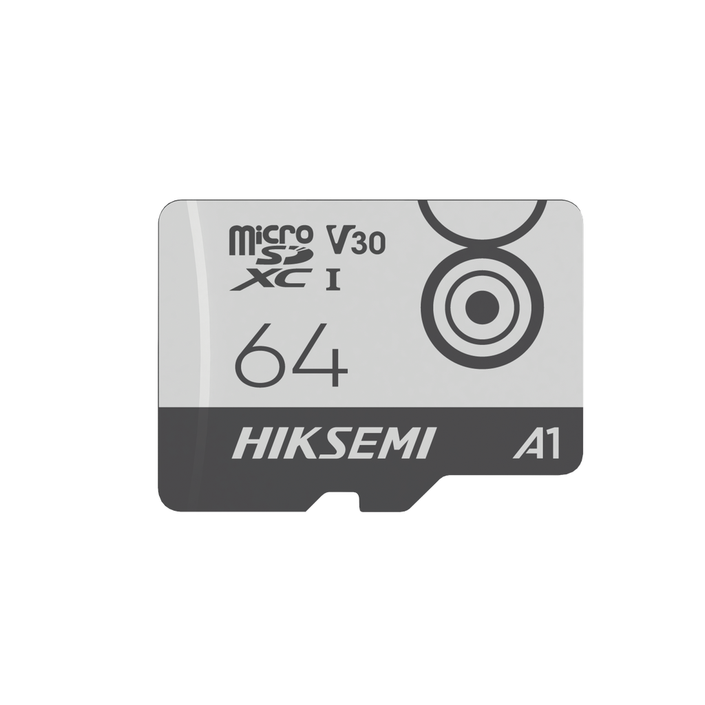 [HS-TF-M1/64G] Memoria MicroSD / Clase 10 de 64 GB / Especializada Para Videovigilancia Movil (Uso 24/7) / Soporta Altas Temperaturas / 95 MB/s Lectura / 55 MB/s Escritura