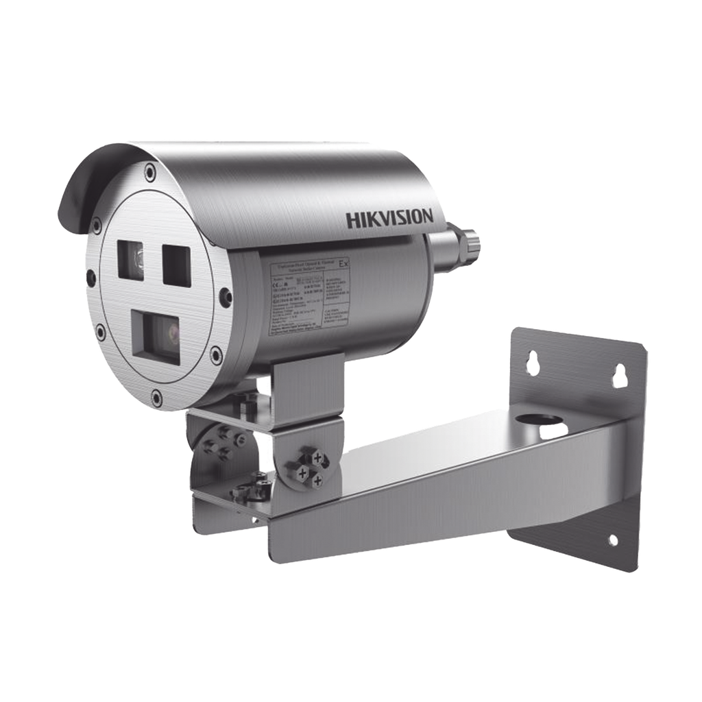 [DS-2TD2528T-10/Q] Bala IP Térmica Dual / Termico 9.7 mm (256 X 192) + Óptico 8 mm (4 MP) / Termométrica / Detección de Temperatura / IP68 / 30 mts IR / Antiexplosión / Anticorrosión