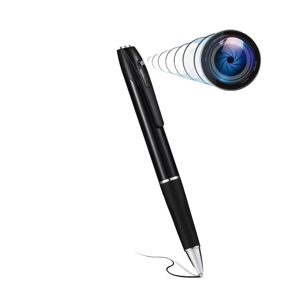 Cámara Oculta en Bolígrafo (Spyce Camera) /  Full HD / Grabación de Video y Audio / Captura de Fotos / Soporta Memoria Micro-SD de hasta 64G / Tiempo de Carga Aprox. 1 hora / Tiempo de Trabajo 120 min. / Incluye Cable de Carga.