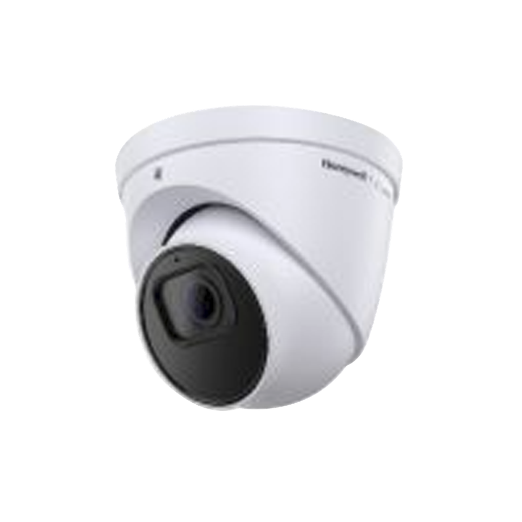 [HC35WE5R3] Turret IP 5 Megapixel / Lente 2.8 mm / 40 mts IR / Ultra Baja Iluminación / NDAA / ONVIF / Exterior IP67 / H.265 / IA (Filtro de Humanos y Vehiculos) / Merodeo / Conteo de Personas / PoE / Audio y Alarmas I/O / Serie 35 / Honeywell Security