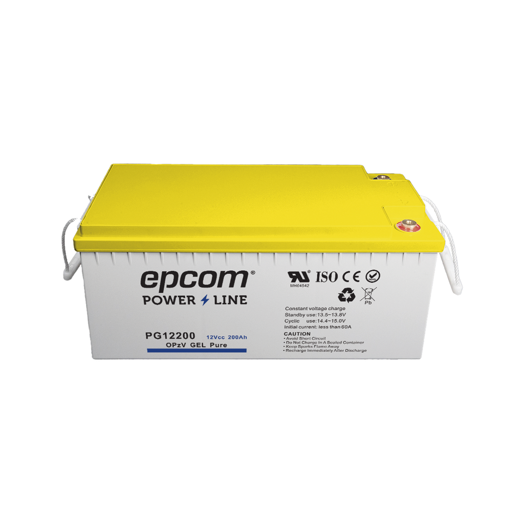 [PG12200] Batería de GEL PURO OPzV / 12 V @ 200 Ah / Ciclo profundo / Uso en Aplicaciones Fotovoltaicas y de Respald