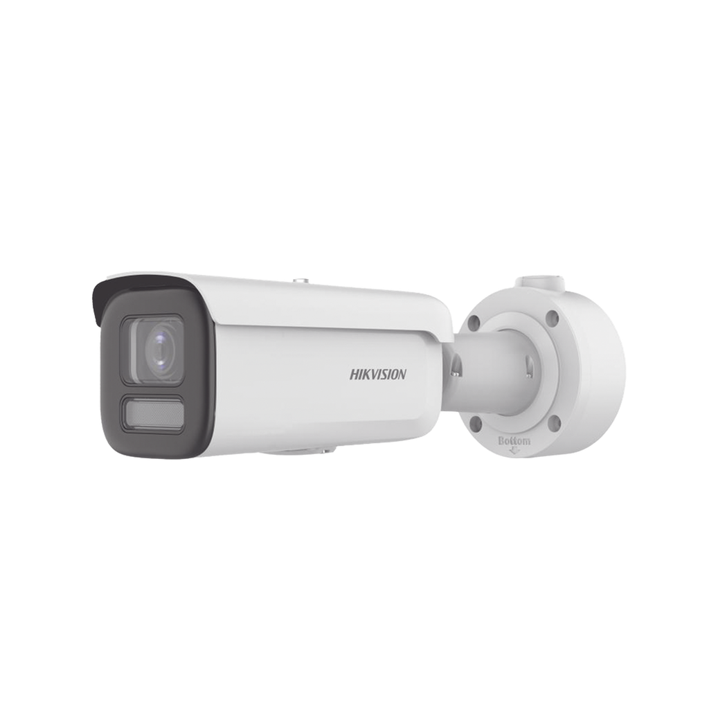 Bala IP 4 Megapixel / Lente Mot. 2.7 a 13.5 mm / Dual Light (60 mts IR + 60 mts Luz Blanca ) / Darkfighter S / Exterior IP67  / IK10 / WDR 130 dB / 4 Analíticos: AcuSense, Deteccion Facial, Conteo de Personas por Cruce y Zona