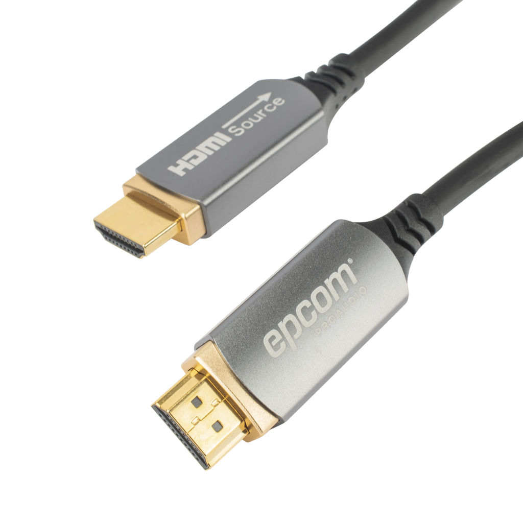 Cable HDMI de Fibra Óptica de 15m | Alta Definición | Version 2.1 | Alta velocidad 18Gbps | 8K@60Hz | HDCP 2.2 | Resistente a EMI y RFI