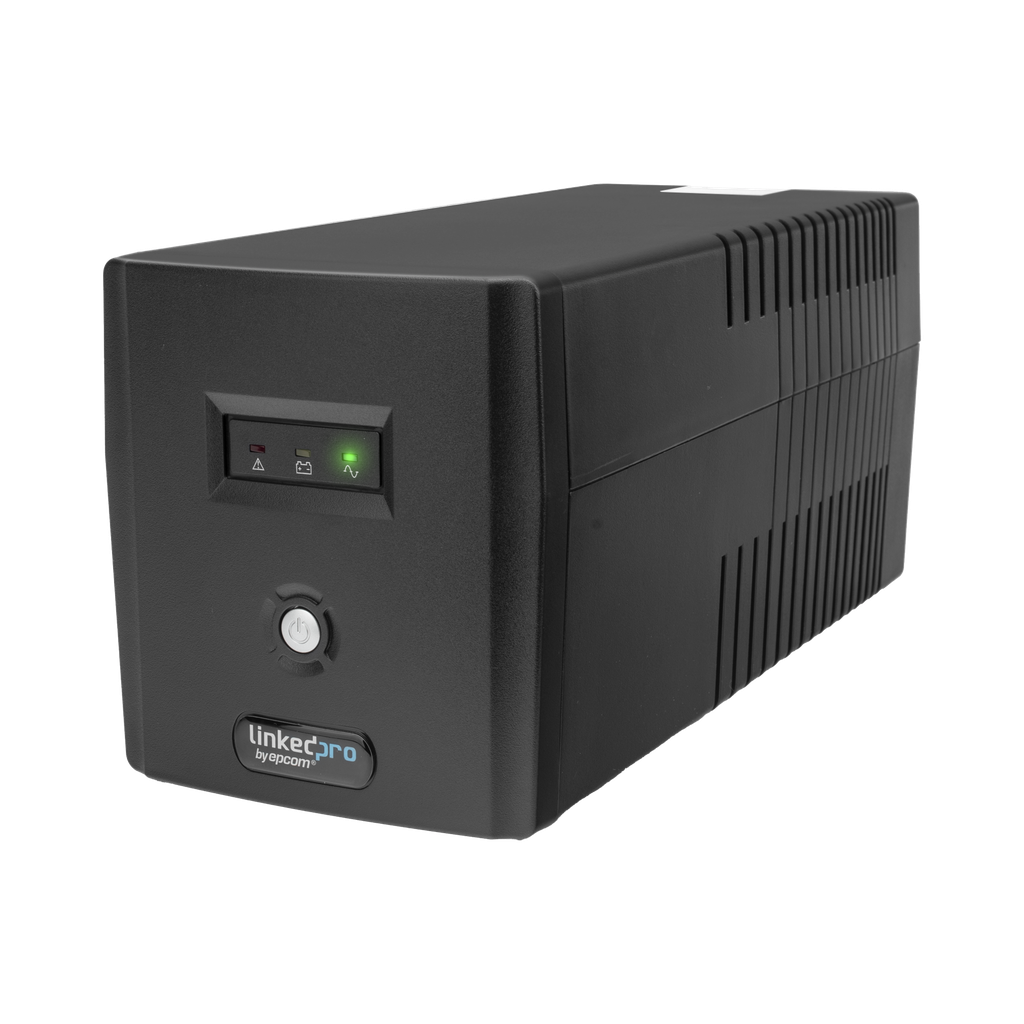 UPS 1000VA/600 W Línea Interactiva 120Vca / 8 tomas 5-15R (6 Respaldadas) / Regulación de Voltaje / Protección RJ45