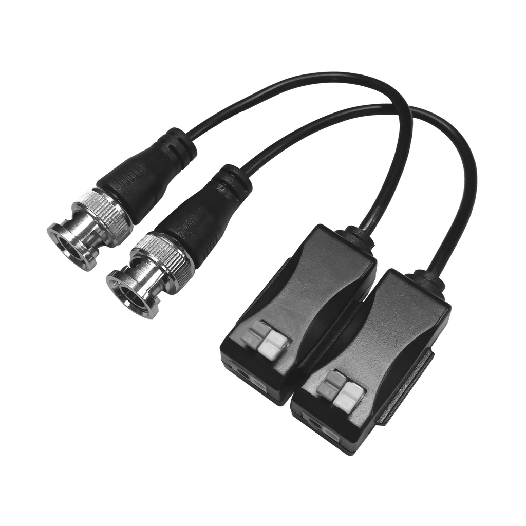 [TT101FPTURBO] Kit de Transceptores (Baluns) con Terminal PUSH SUPERIOR PIG TAIL en ambos conectores, Resolución 4K , Cable flexible COAXIAL Blindado / COAXITRON / AUDIO POR COAXITRON  /Conector 100% COBRE /  Calidad PREMIUM