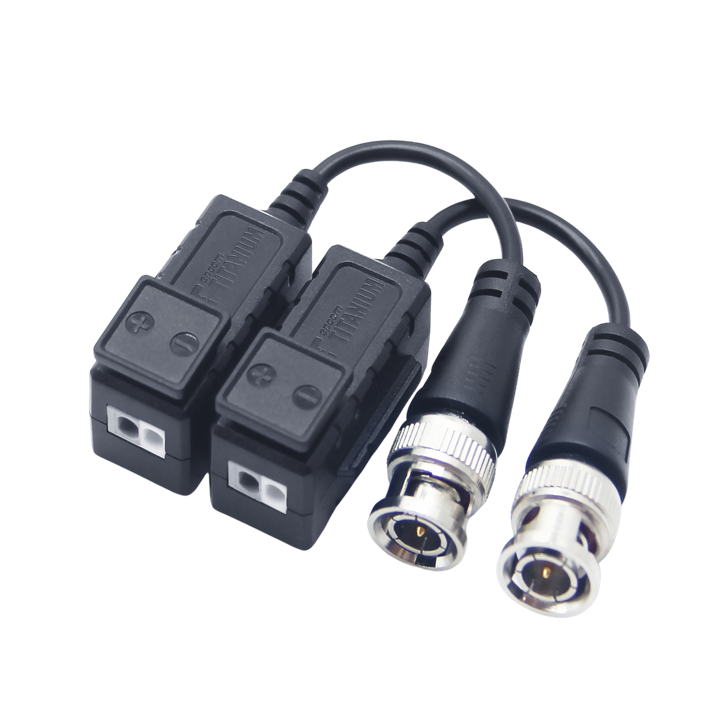[TT101FPTURBOP] Kit de Transceptores (Baluns) con Terminal PUSH SUPERIOR, PROTECCION DE SOBRECARGA INTEGRADO, Resolución 4K , Cable flexible COAXIAL Blindado / COAXITRON / AUDIO POR COAXITRON / Conector 100% COBRE /  Calidad PREMIUM