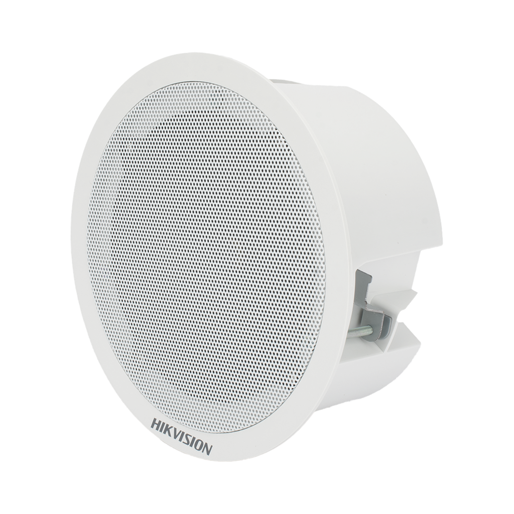 Altavoz Secundario para Montaje en Plafón | 3 Watts | 8 Ohms | Compatible con Altavoz IP HIKVISION | Uso en Interior