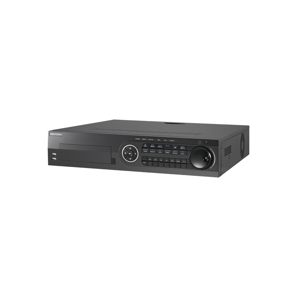 [IDS-8116HQHI-M8/S(S)] IDS-8116HQHI-M8/S(S) DVR 16 Canales TurboHD + 8 Canales IP / 3K / 5 Megapixel /  8 Bahías de Disco Duro / 16 Entradas de Audio Fisicas (Microfono por Separado) / Audio por coaxitron / Acusense / 16 Entradas de Alarma / POS / H.265+