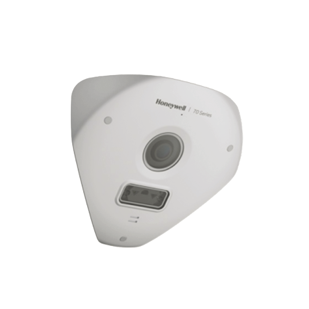 [HC70WC5R3] HC70WC5R3 Fisheye de Esquina IP 5 MP / Lente 2.3 mm / 6 m IR Invisible / IA avanzada / Detección Facial/Merodeo/Intrusión / NDAA / ONVIF / H.265 / IP66 / NEMA 4X / PoE / Alarmas I/O Micrófono y Bocina Integrado / Serie 60 / Honeywell Security