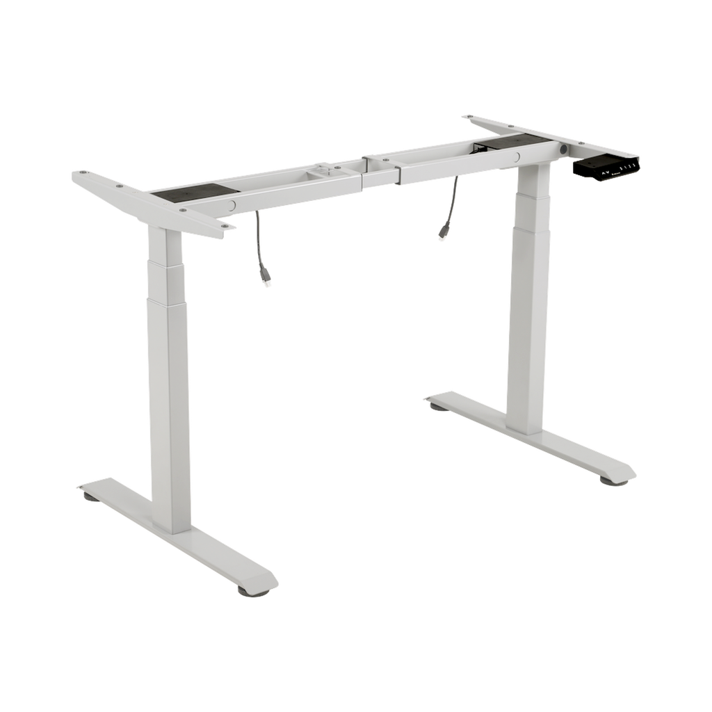 [EM33-2A3-WH] Base de Escritorio Motorizado Profesional / Altura Ajustable 60-125cm / Estructura Estable / Funcionamiento Suave / 3 Preset de Posiciones / Color Blanco / Soporta hasta 100Kg de carga