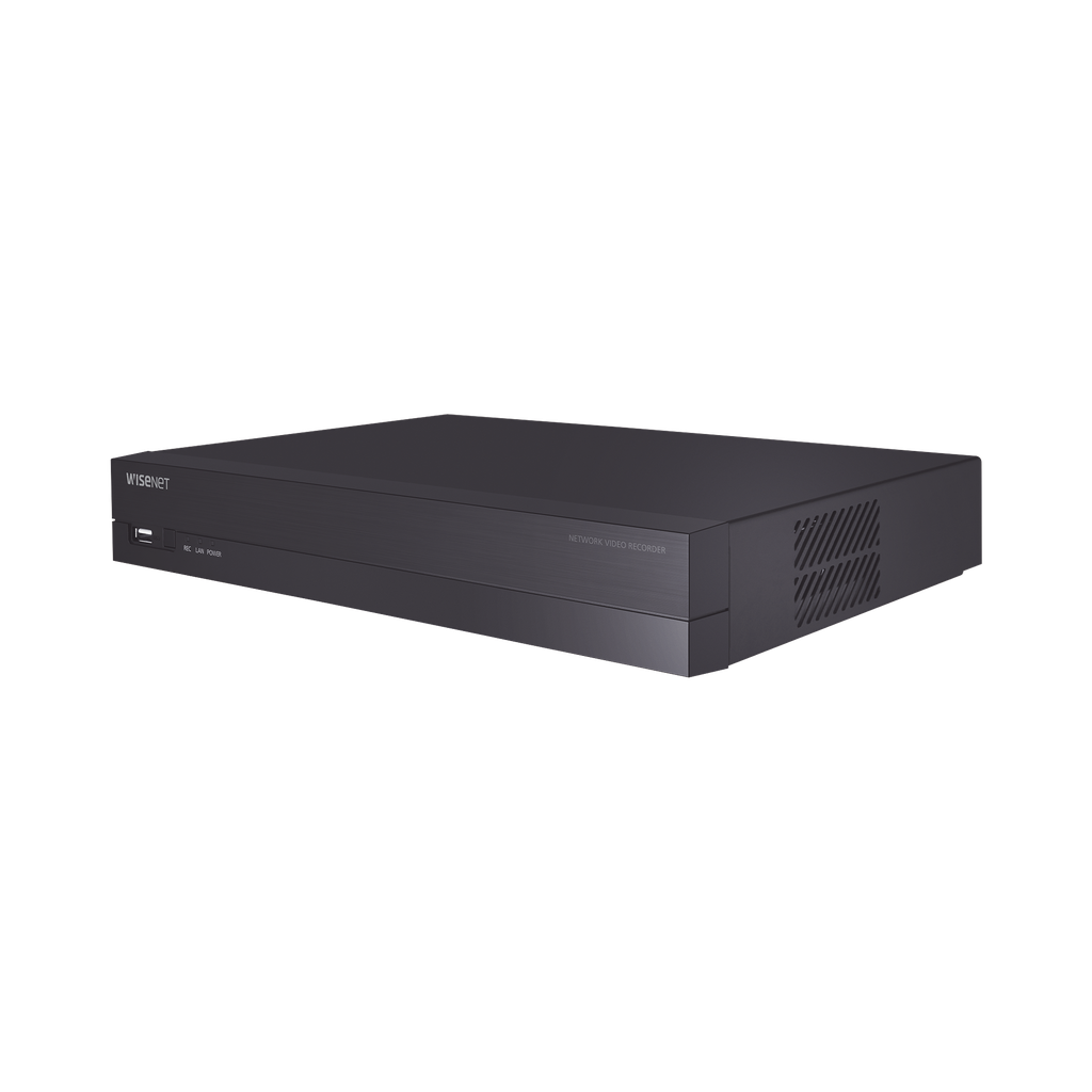 [ARN-410S] ARN-410S NVR 4 canales grabacion hasta 8MP / H.265, H.264 / P2P Wisenet / 4 puertos PoE Plug and play / soporta 1 disco duro (no incluido).