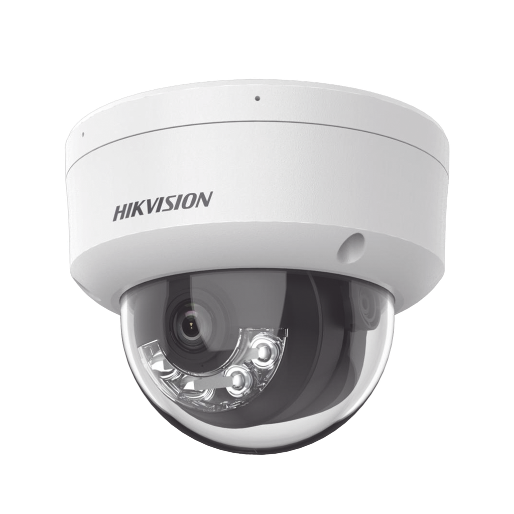 DS-2CD2183G2-LIS2U [Dual Light + 2 Micrófonos Integrados] Domo IP 8 Megapixel (4K) / Lente 2.8 mm / 30 mts Luz Blanca + 30 mts IR / ACUSENSE / Exterior IP67 / IK10 / WDR 120 dB / PoE / ONVIF / Micro SD / Metal / ACUSEEK