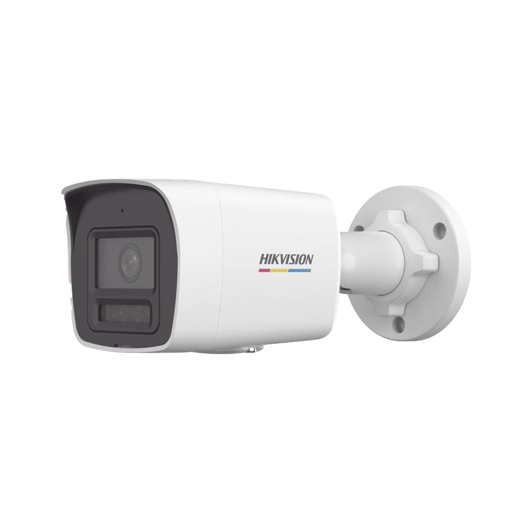 [Dual Light + ColorVu] Bala IP 2 Megapixel / Lente 2.8 mm / 30 mts IR + 30 mts Luz Blanca / Micrófono Integrado / ACUSENSE Lite / Exterior IP67 / dWDR / PoE / Micro SD