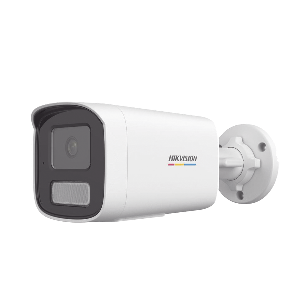 [Dual Light + ColorVu] Bala IP 4 Megapixel / Lente 4 mm / 50 mts IR + 50 mts Luz Blanca / Micrófono Integrado / ACUSENSE Lite / Exterior IP67 / WDR 120 dB / PoE / Micro SD