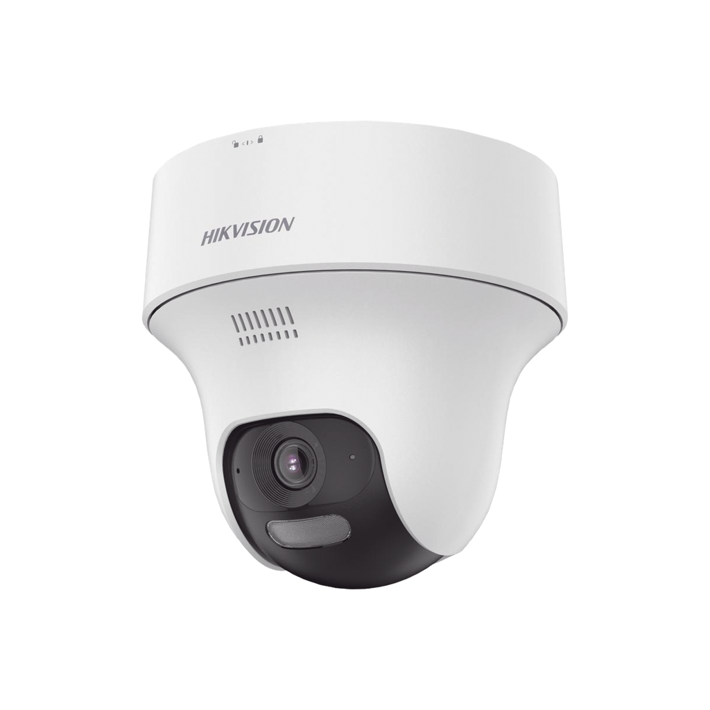Turret PT  IP 2 Megapixel / Lente 2.8 mm / Dual Light (20 mts IR + 15 mts Luz Blanca) / Wi-Fi / IP54 / dWDR  / H.265 / Audio Bidireccional (Micrófono y Bocina) / Micro SD