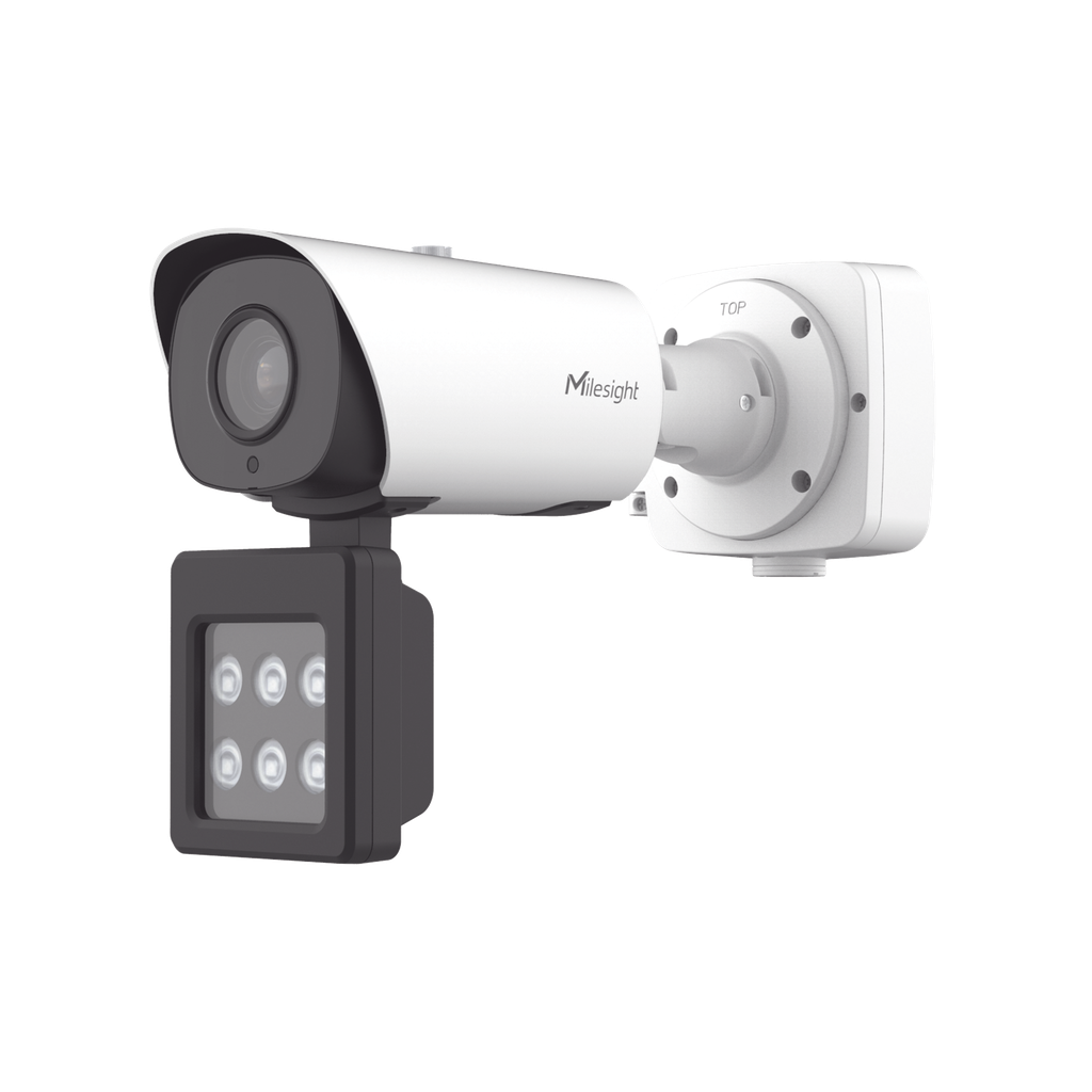 TS4466-X4RWE-W Cámara Bullet Inteligente con IA, Luz Suplementaria y Reconocimiento Vehicular para Monitoreo de Tráfico