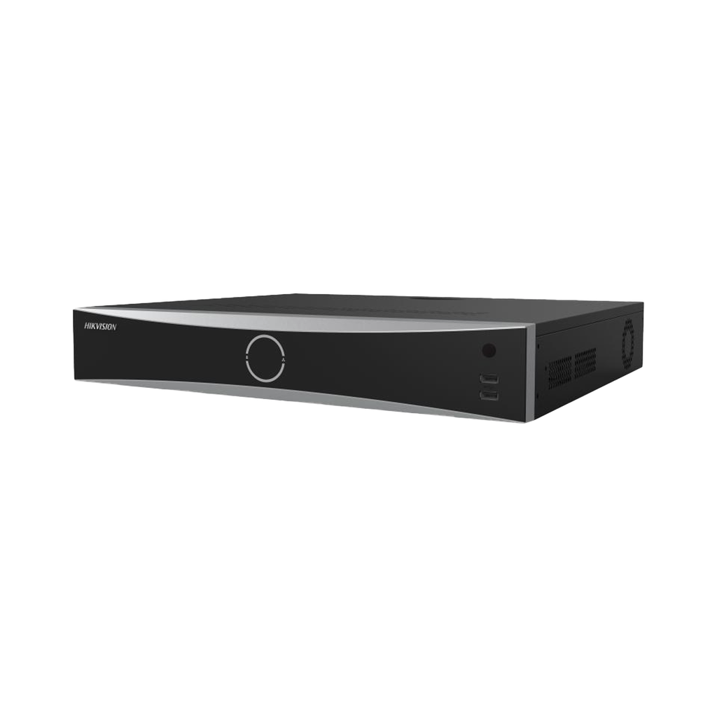 [DS-7732NXI-K4(D)] [Acusearch] NVR 12 Megapixel (4K) / 32 canales IP / AcuSense (Evita Falsas Alarmas) / Reconocimiento Facial / 4 Bahías de Disco Duro /  HDMI en 4K / Alarmas I/O