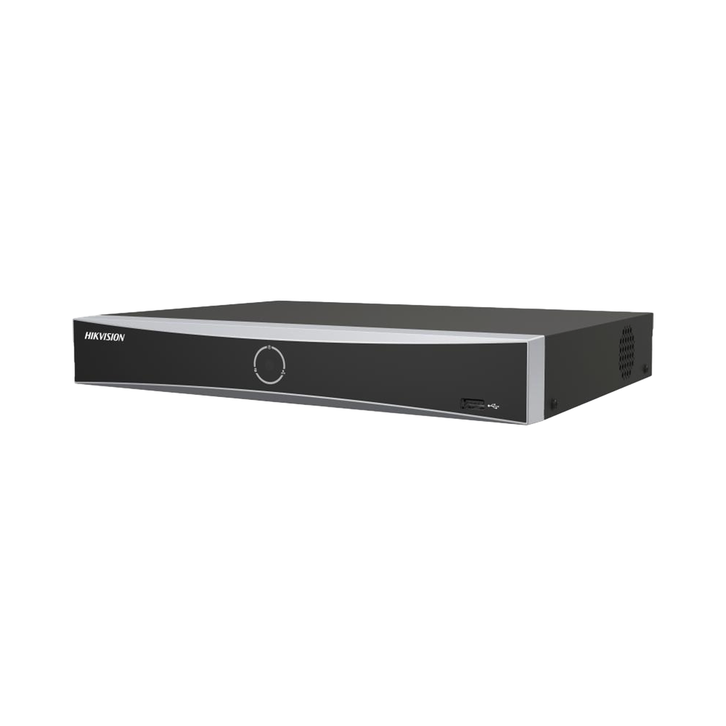 [DS-7608NXI-K1/8P(D)] [Acusearch] NVR 12 Megapíxel (4K) / 8 canales IP / 8 Puertos PoE+ / Reconocimiento Facial / AcuSense (Evita Falsas Alarmas) / 1 Bahías de Disco Duro / HDMI en 4K / 300 Metros PoE Modo Extendido