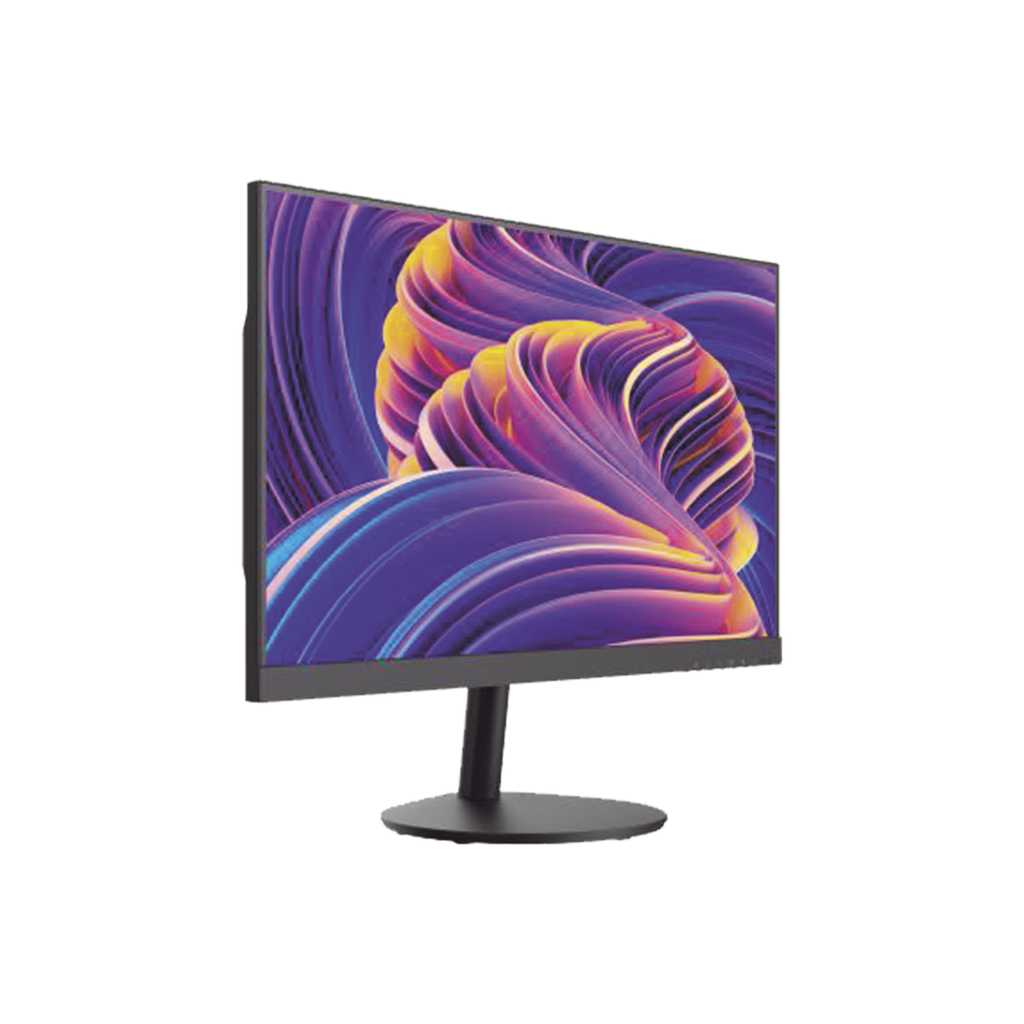 Monitor LED FullHD (1080p) de 24 / Ideal para CCTV, Oficina y Hogar / Entrada HDMI-VGA-BNC / Montaje VESA ( 75 X 75) / Uso 24/7 / Backlight E-LED / Ultra Delgado