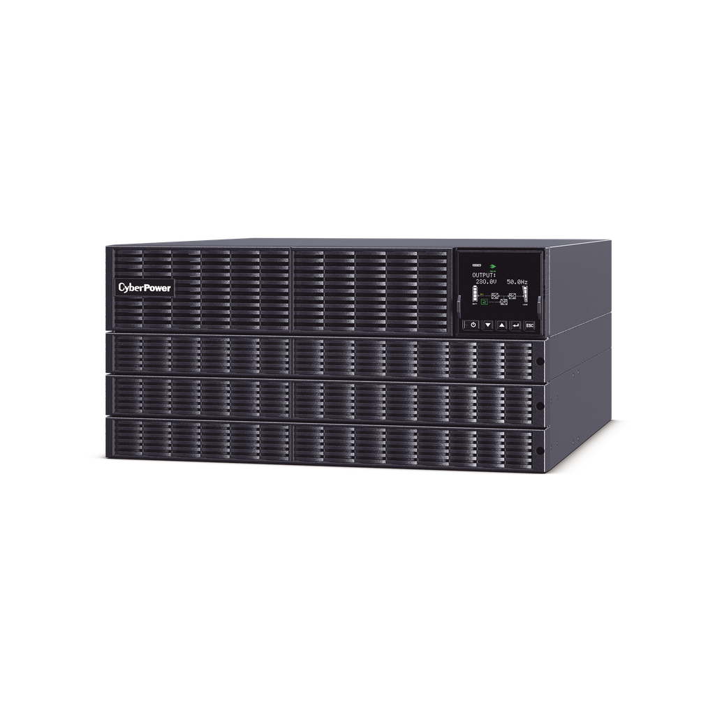 [OLS10KERT5UNEMA] UPS de 10000 VA/10000 W, Online Doble Conversión, 200 - 240 Vac de Entrada, 200 - 240 Vac de Salida, Terminal Hardwired, Onda Senoidal Pura, Torre o Rack de 6 UR, Con 3 Tomas NEMA L6-30R
