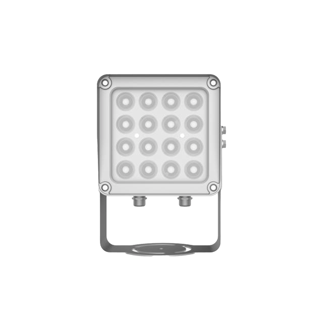 [DS-TL2000CI/L3/E] Lampara IR de Luz Continua / 16 Lámparas LED / Distancia Efectiva 16 a 25 metros / Cobertura 40° / Exterior IP66