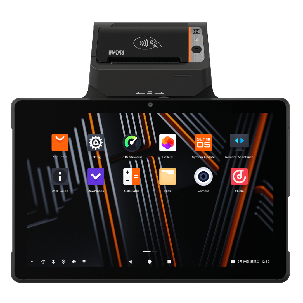 [P3MIX] Tablet Sunmi P3 MIX / Qualcomm Hexa-core 2.4/1.9GHz / 4GB RAM + 32GB ROM / Pantalla 10.1 HD 1280x800 IPS / Impresora Térmica Integrada (58mm y 80mm) / Soporte Rotatorio Para Accesorios / Soporte Múltiples Métodos de Pago /