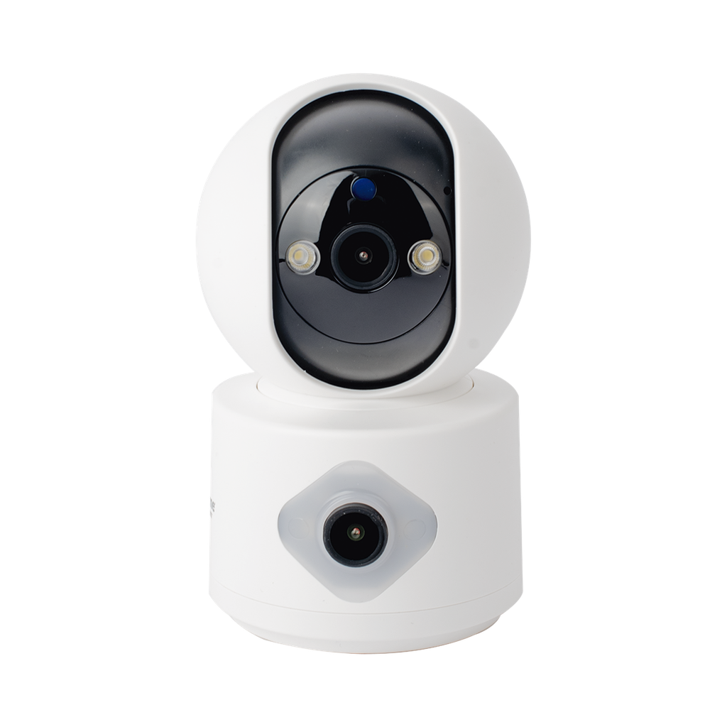 [SCAM3DB] Camara doble lente 3mp| Wifi| autoseguimiento| Detección de movimiento| audio de 2 vias| almacenamiento hasta 128GB