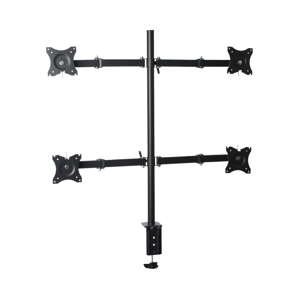 [EPS710ED4] Montaje de Escritorio articulado para 4 monitores de 13 a 27 /  Soporta hasta 15 kg / Vesa 75 x 75 / 100 x 100 / Acero