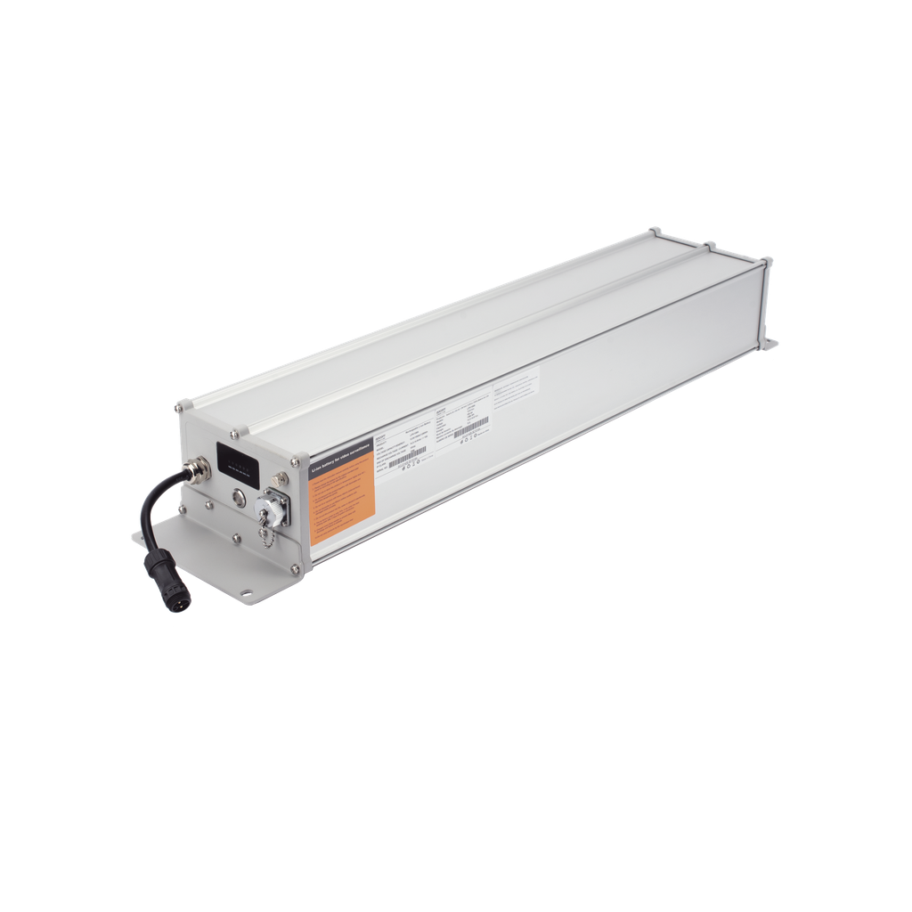 [LIPV100A] Batería de Ion-Litio para Videovigilancia 1280 Wh,  100Ah,  Controlador Incluido, Conexión Directa a Panel Solar y Salida de 12 Vcc o 24 Vcc