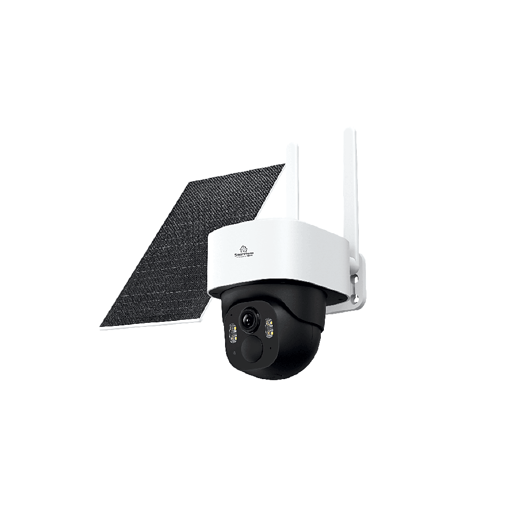 [SCAM2PTP4G] Cámara de Bateria PT 4mp| 4G| Visión Nocturna a color| Audio Bidireccional| Autoseguimiento Inteligente| Grabación Continua | Incluye Panel Solar de 5W
